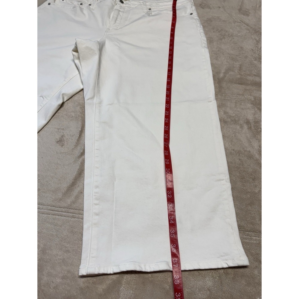 Madewell The Plus Perfect Vintage Wide-Leg Crop Jean White 22W High Rise Denim - Picture 8 of 15